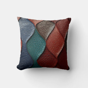 Coussin Texture en cuir artistique