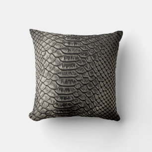 Coussin Texture en cuir noir, utilisation arrière - plan.