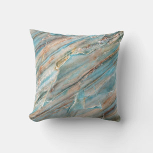 Coussin Texture en marbre : conception d'impression haute