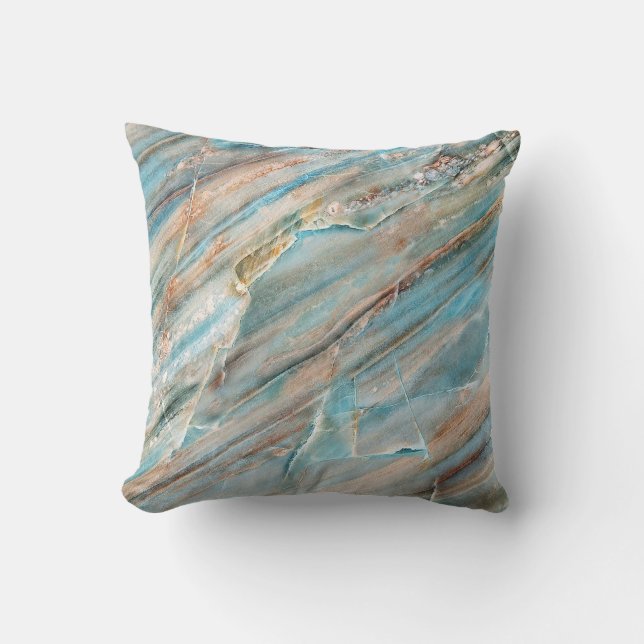 Coussin Texture en marbre : conception d'impression haute  (Recto)