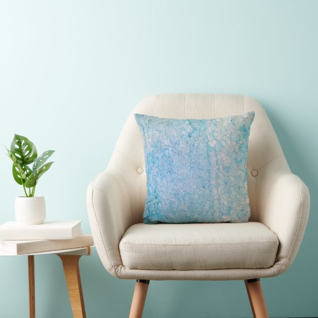 Coussin Texture grunge turquoise en détresse (Chaise)