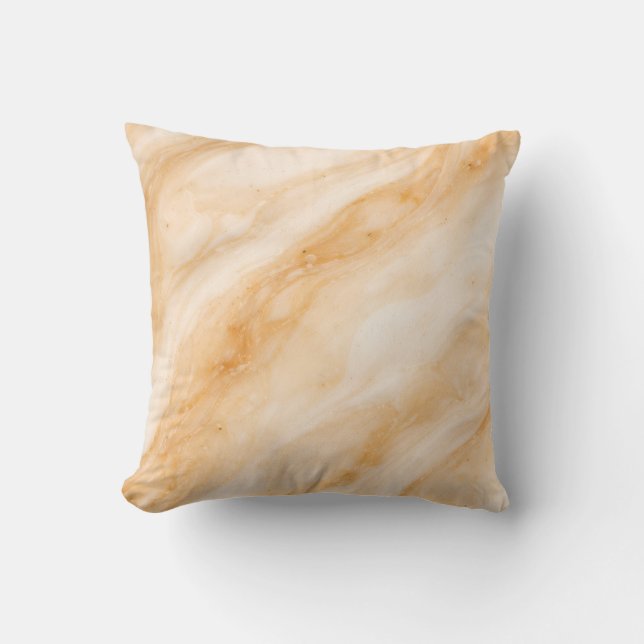 Coussin Texture Marbre Milkshake Vanille (Recto)