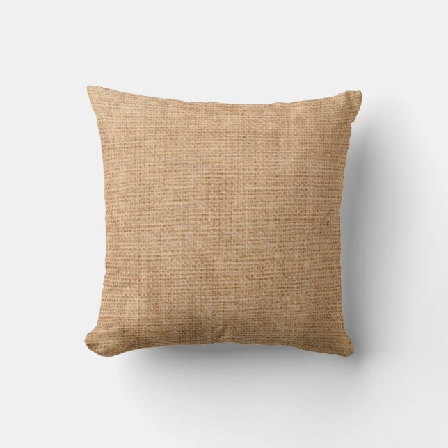 Coussin Texture naturelle en lin comme revêtement de fond, (Recto)
