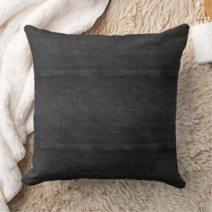 Coussin Texture nervurée en motif gris et noir