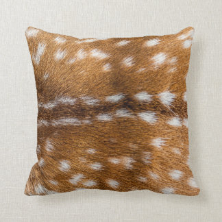 Coussin Texture repérée de fourrure de cerfs communs