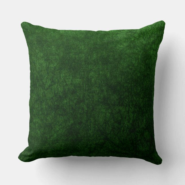 Coussin texture velours vert émeraude (Recto)