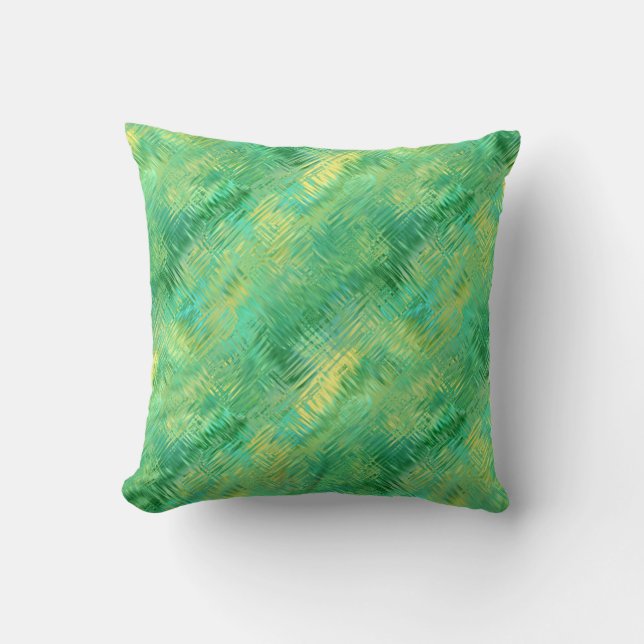 Coussin Texture verre vert émeraude (Recto)