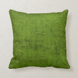 Coussin Texture verte de tissu de Chenille de Noël
