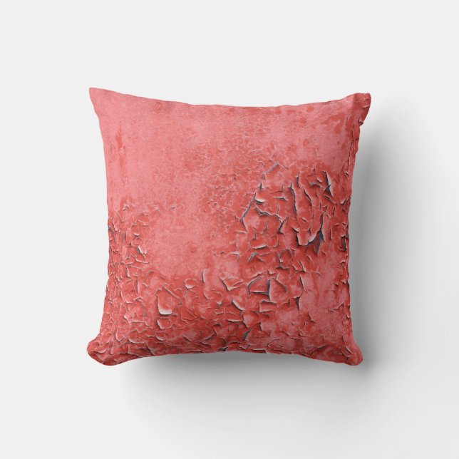 Coussin Texture vintage du mur de fer rouillé (Recto)