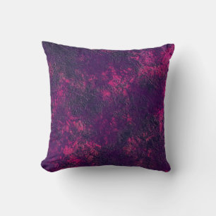 Coussin texture violet foncé texturé marbre daim g
