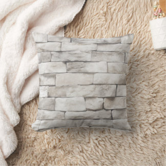 Coussin Textures de pierre blanche Design Series 6
