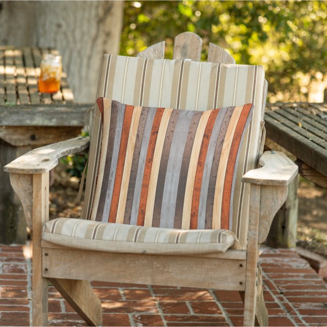 Coussin Textures en bois (Chaise)