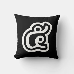 Coussin Thaïlande Numéro 5 / Cinq / ๕ (Haa/Ha) Script Thaï