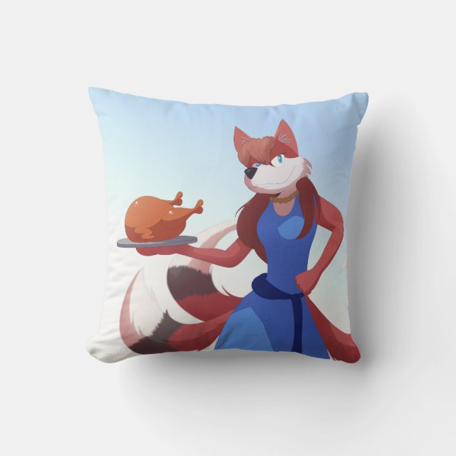 Coussin Thanksgiving Anton's Mom (Recto)