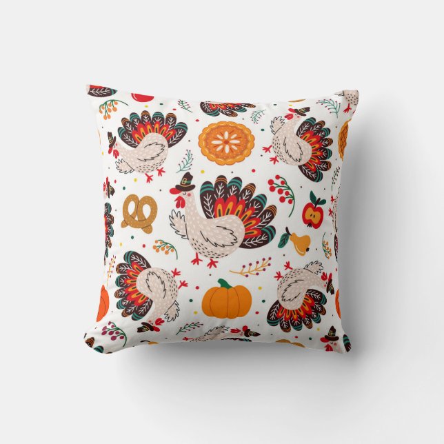 Coussin Thanksgiving Meme Je Suis Heureux Parce Que Je Sui (Recto)