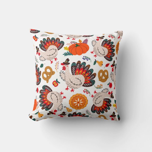 Coussin Thanksgiving Meme | Thanksgiving Est Le Repas (Recto)
