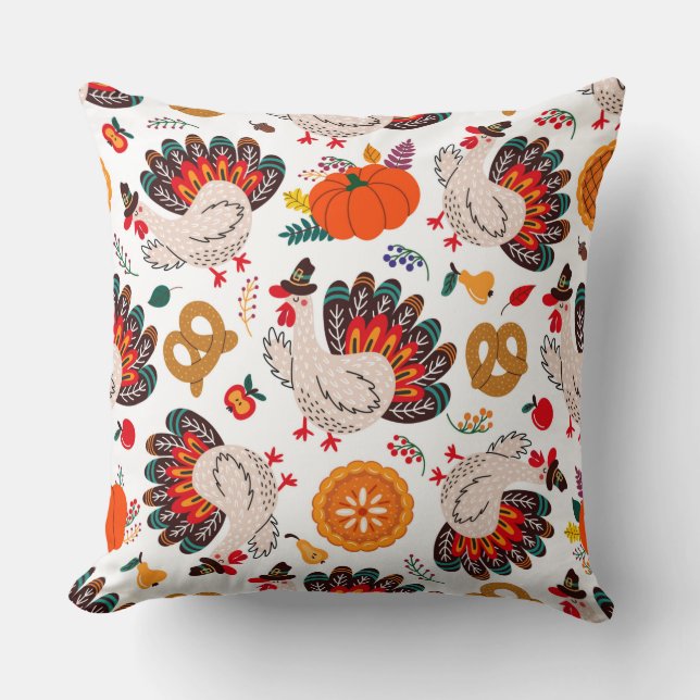 Coussin Thanksgiving Meme | Thanksgiving Est Le Repas (Recto)