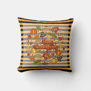 Coussin Thanksgiving Moderne Belle Collection Automne