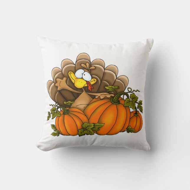Coussin Thanksgiving Thanksgiving Thanksgiving Pillow/Turq (Recto)