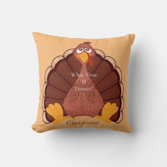 Coussin Thanksgiving Turkey Thunder Cove (Recto)
