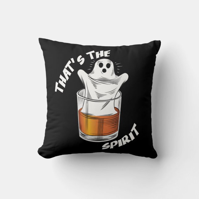 Coussin Thats L'Esprit - Drôle Fantôme D'Halloween (Recto)