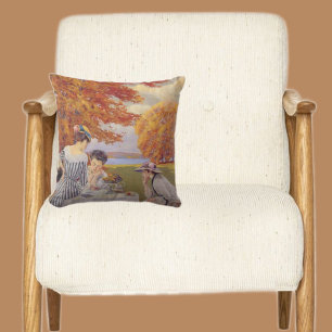 Coussin Thé de l'après-midi dans le parc