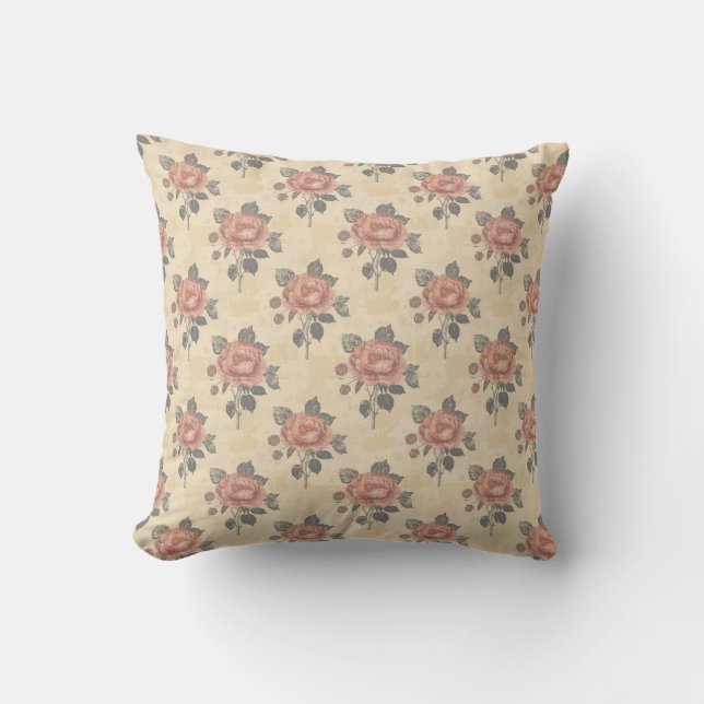Coussin The essence of blooming grace pattern (Recto)