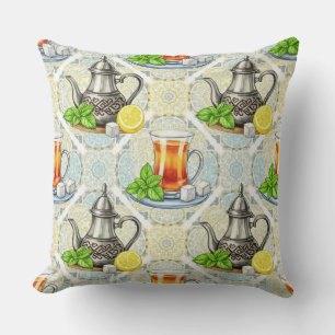 Coussin Thé et menthe par Natasha Us