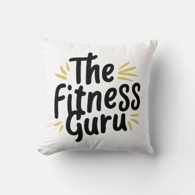 Coussin The fitness Guru (Recto)