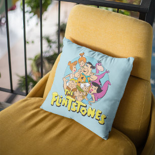 Coussin The Flintstones and Rubbles Family Graphic