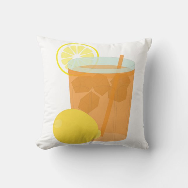 Coussin Thé glacé au citron (Recto)