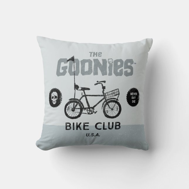 Coussin The Goonies Bike Club États-Unis (Recto)