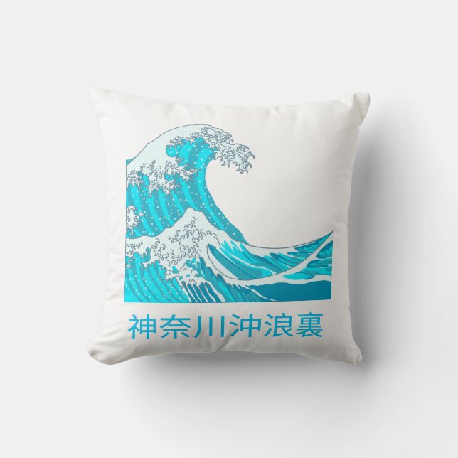 Coussin The great wave of kanagawa (Recto)