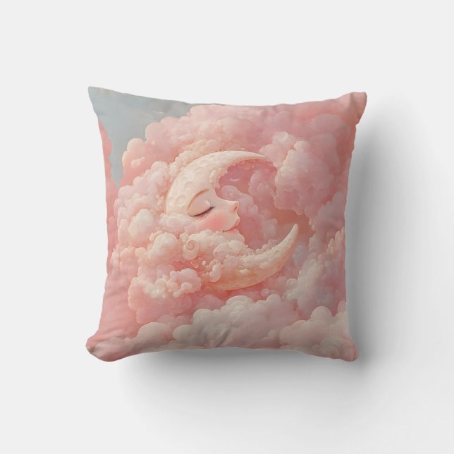 Coussin The Laughing Moon - La Lune qui Rit (Recto)