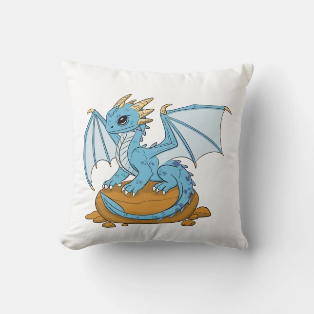 Coussin The Little Blue Dragon (Recto)