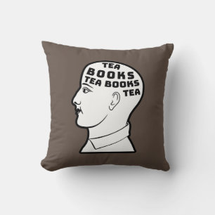 Coussin Thé & Livres