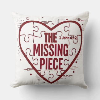 Coussin The Missing Piece – Faith Heart Design