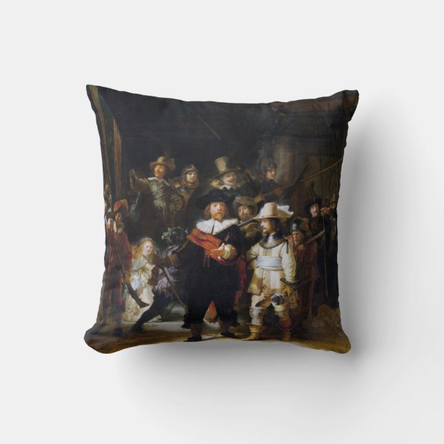 Coussin The Night Watch, Rembrandt, 1642 (Recto)