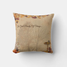 The Quiet Beauty Of Change- Autumn Cozy Pillow