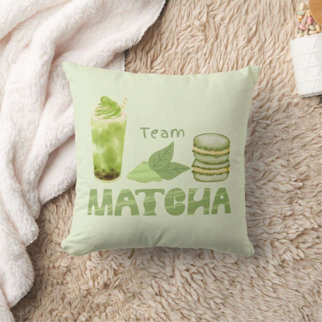 Coussin Thé vert Matcha, Équipe Matcha (Couverture)