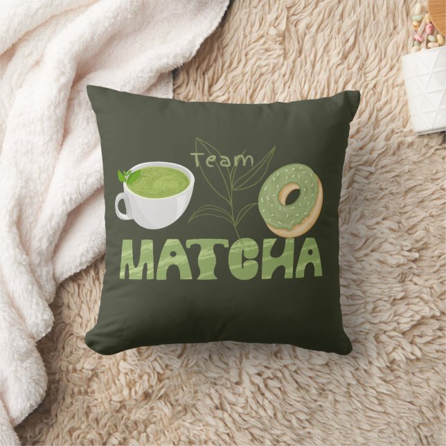 Coussin Thé vert Matcha, Tout est mieux avec matcha (Couverture)