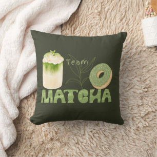 Coussin Thé vert Matcha, Tout est mieux avec matcha