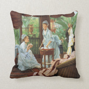 Coussin Thé victorien de James Tissot