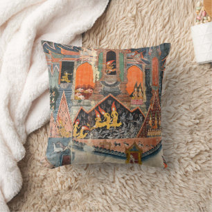 Coussin The Wall Paintings of Vat Pa Huak