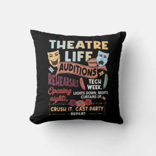 Coussin Théâtre Acteur Nerd Musical Theatre Life Auditions