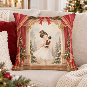 Coussin Théâtre de Ballet de Casse-Noisette Noël