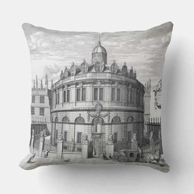 Coussin Théâtre de Sheldonian, Oxford, de 'Oxonia (Recto)