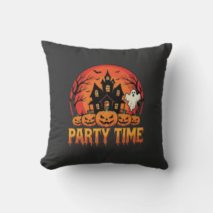 Coussin Thème de fantôme de citrouille pour la fête d'Hall