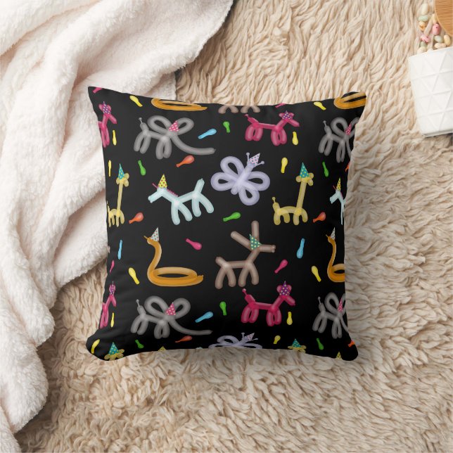 Coussin Thème de fête pour enfants Animaux en ballons (Couverture)
