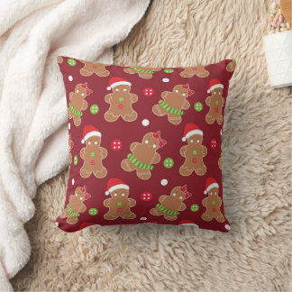 Coussin Thème de Noël Gingerbread Hommes